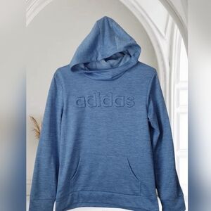 Girls Adidas Blue Hooded Sweatshirt XL